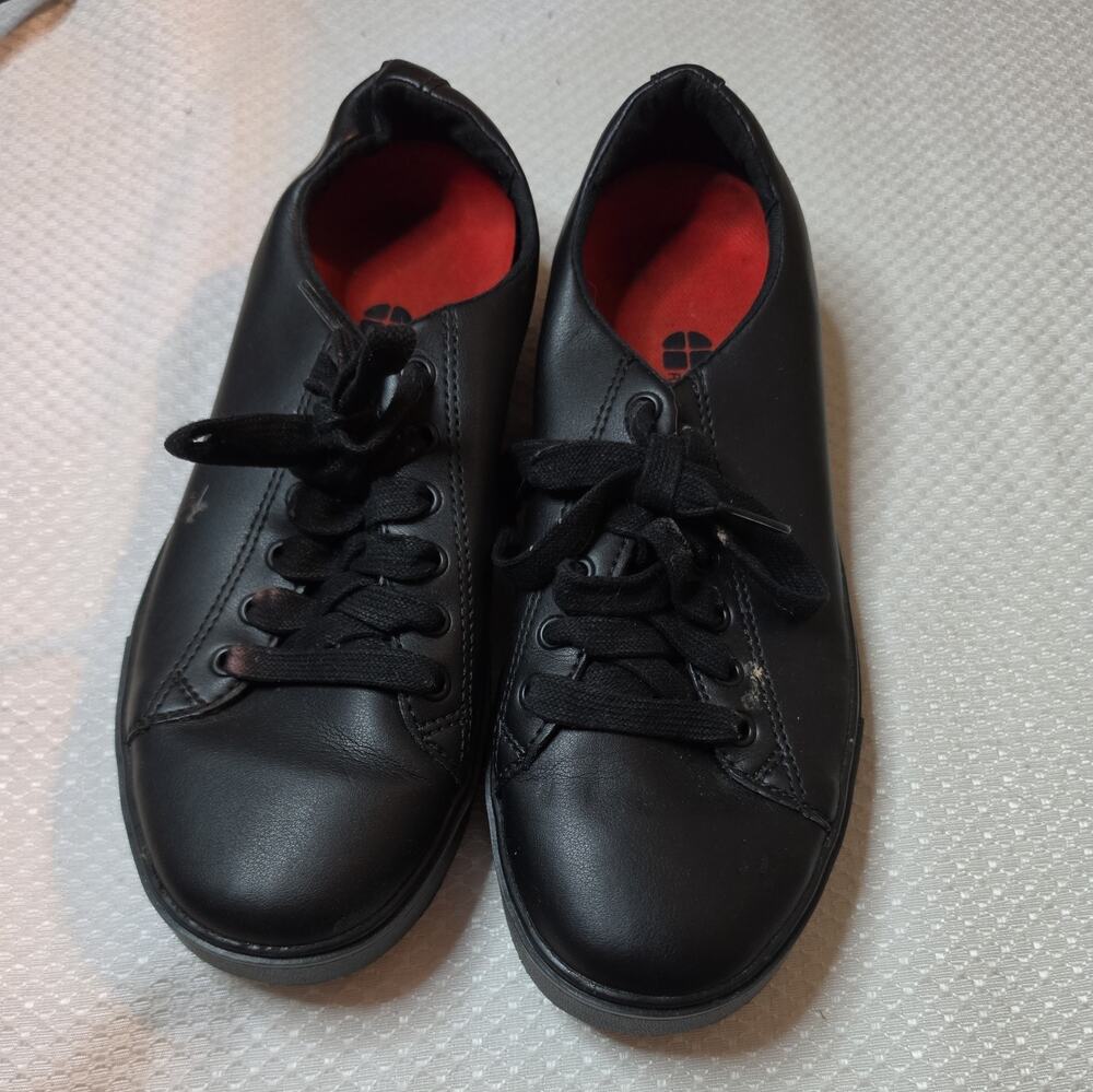 Shoes for Crews Work Shoes Black Lace Up Mens 5.5 Womens 7 Non-Slip